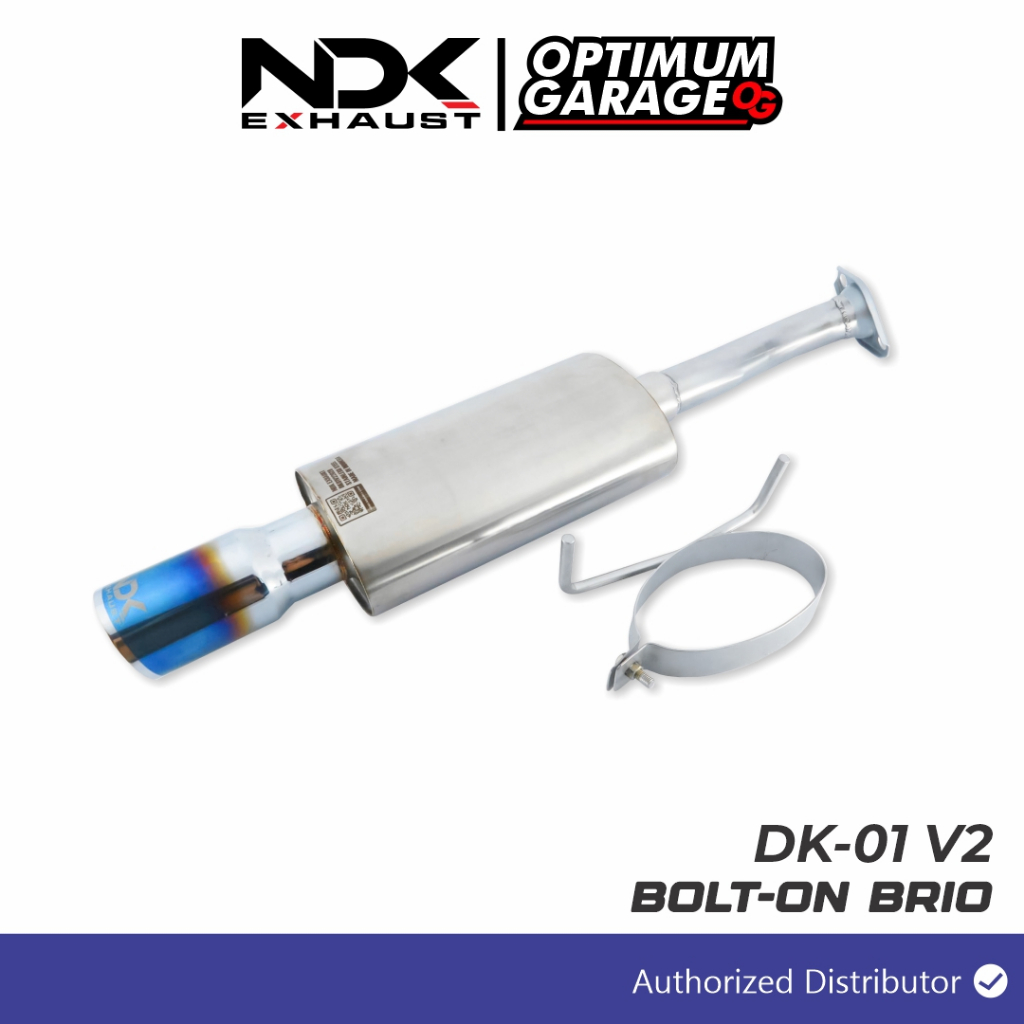 KNALPOT MOBIL NDK EXHAUST MUFFLER DK-01V2 PLUS BOLTON MOBIL BRIO