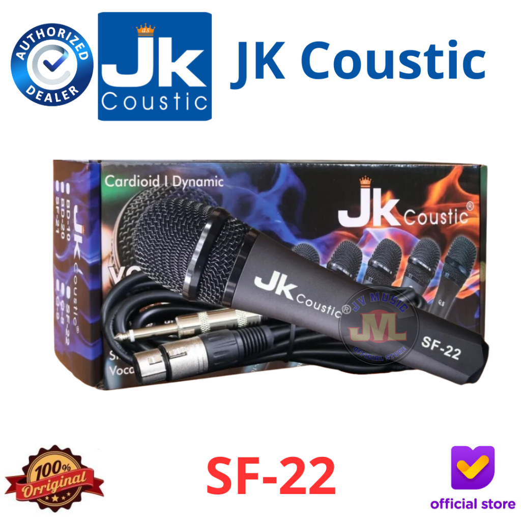 JK Coustic SF22 Dynamic Microphone Kabel JK Coustic SF-22