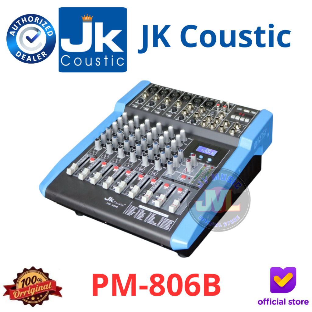 JK Coustic PM806B Power Mixer JK Coustic PM-806B