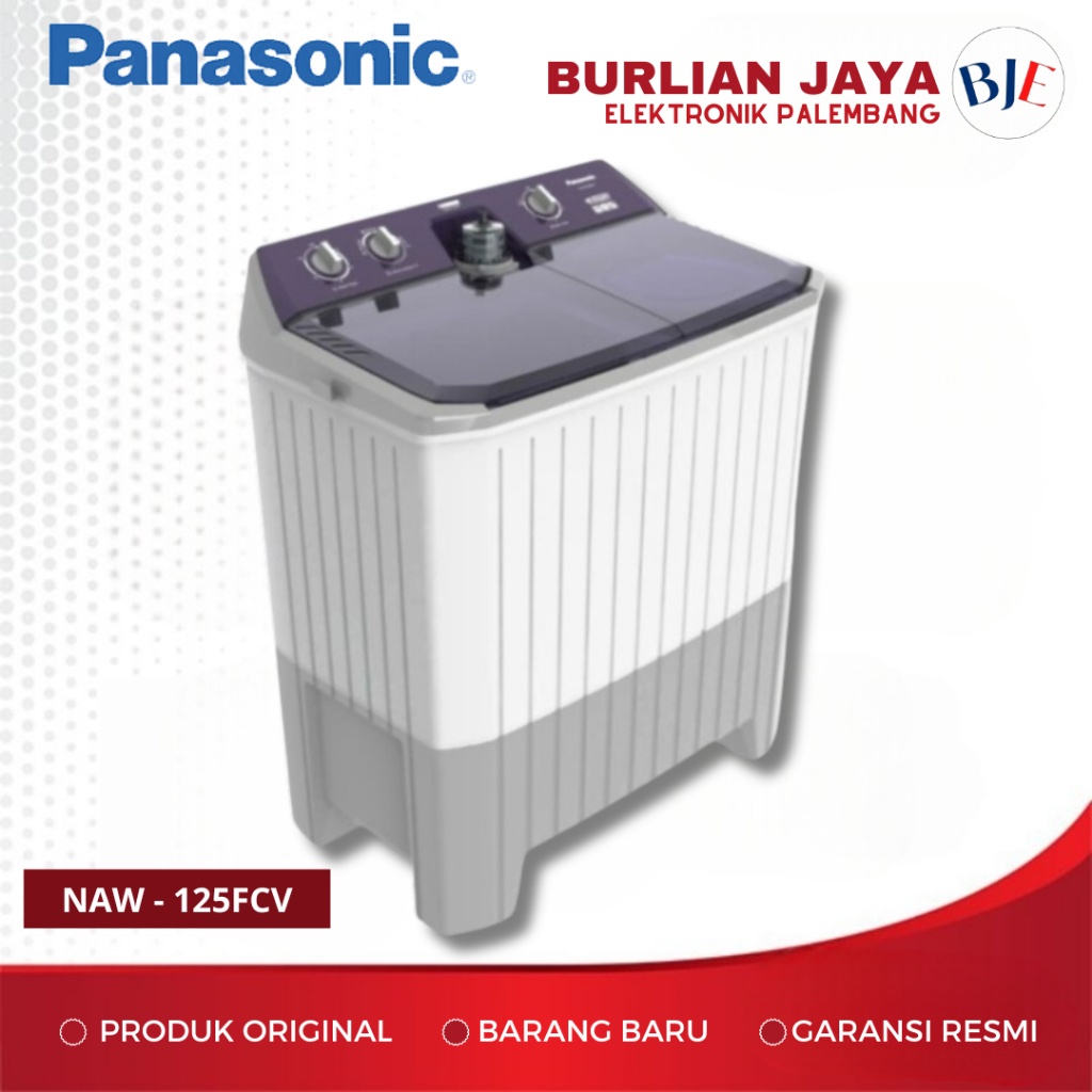 MESIN CUCI 2 TABUNG PANASONIC NAW-125FCV 12 KG MESIN CUCI 2 TABUNG 12 KG PALEMBANG
