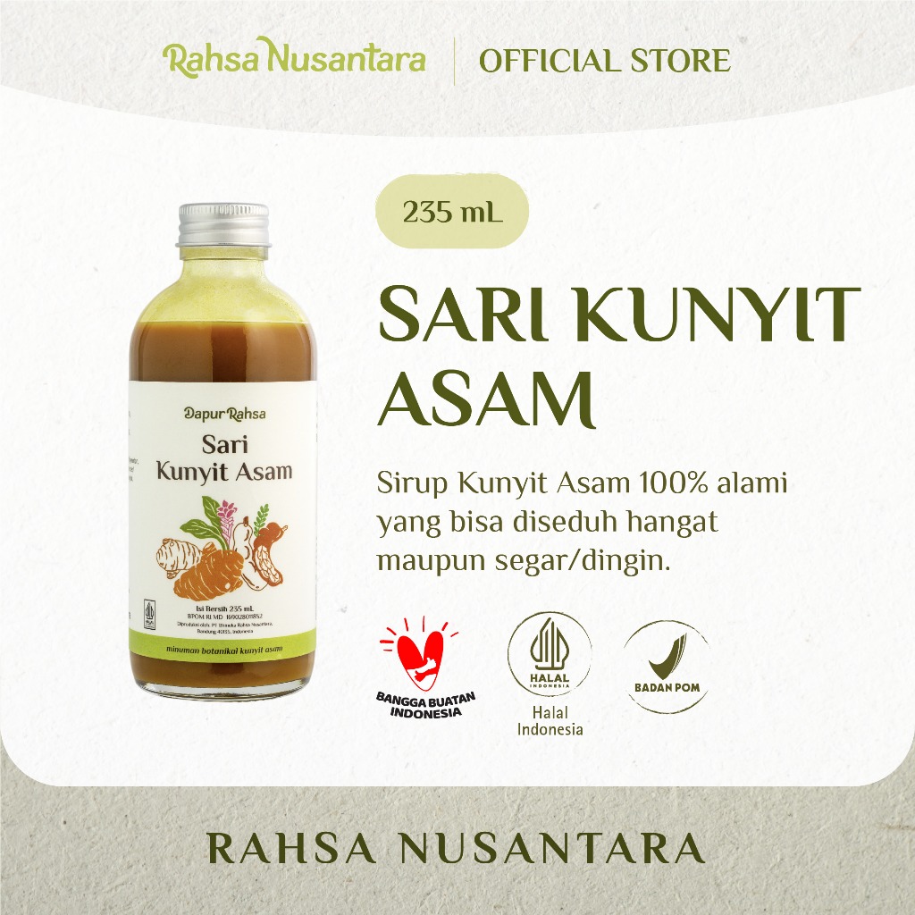 

Sari Kunyit Asam | BPOM by Rahsa Nusantara Jamu Sirup Herbal Tradisional