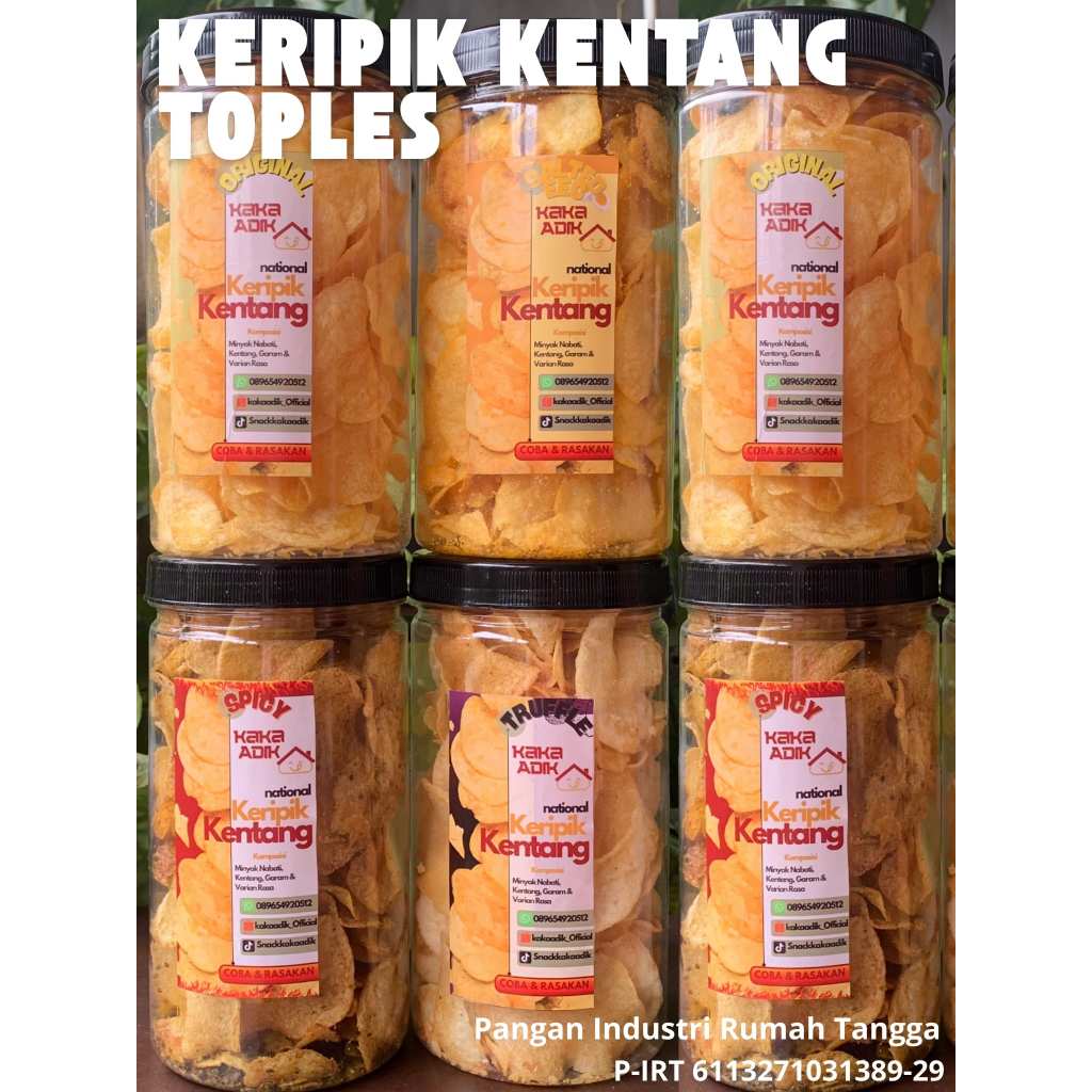 

KERIPIK KENTANG I POTATO CHIPS I ASLI KENTANG GORENG