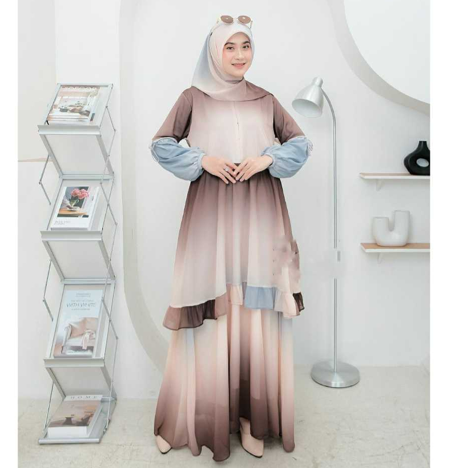 MARISKA SET HIJAB SEGI EMPAT  || GAMIS MELAYU