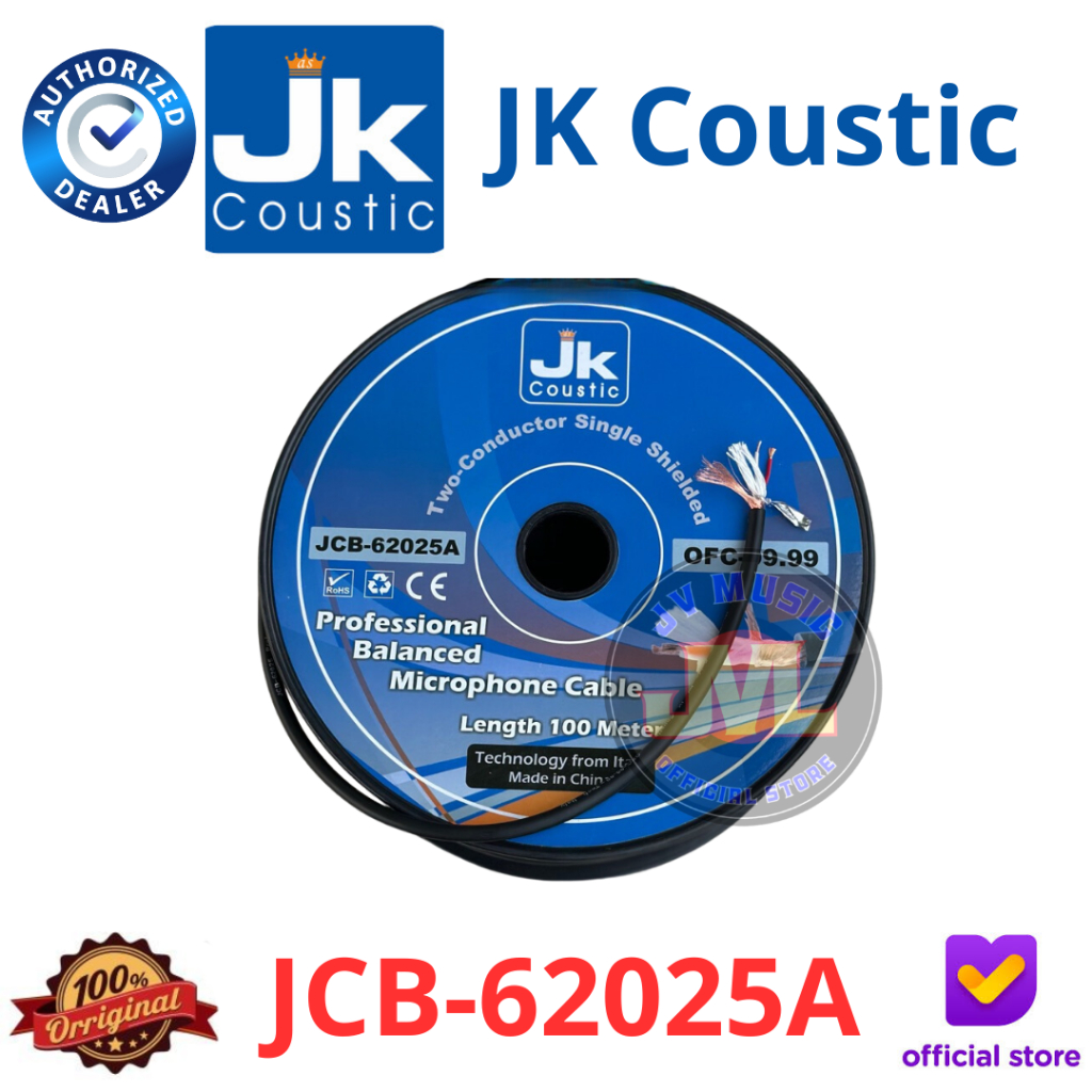 JK Coustic JCB62025A Kabel Microphone JK Coustic JCB-62025A Kabel Audio