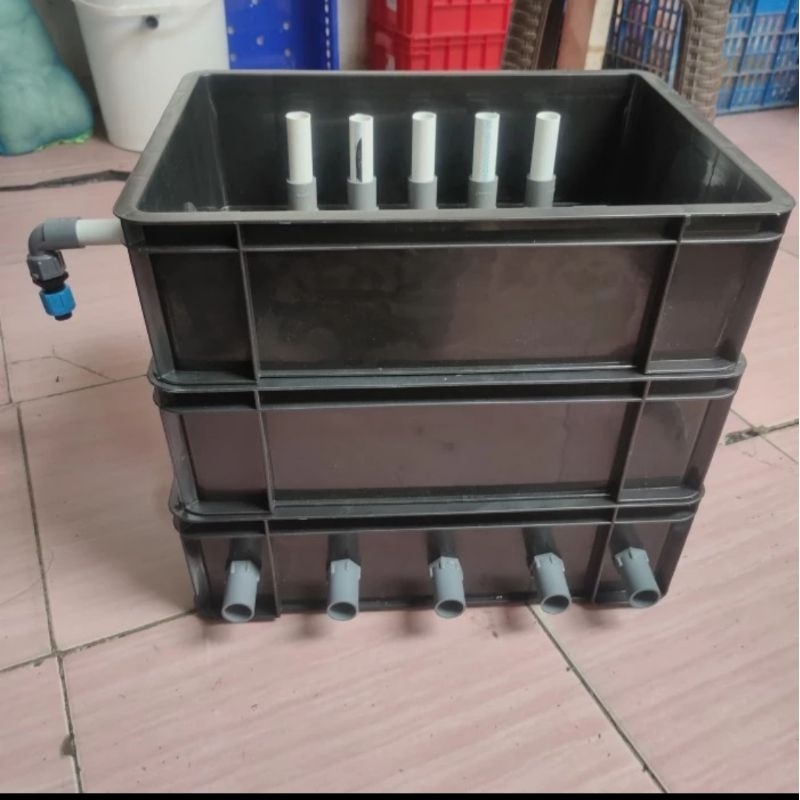 TRICKLE BOX FILTER KOLAM MEDIUM-HITAM