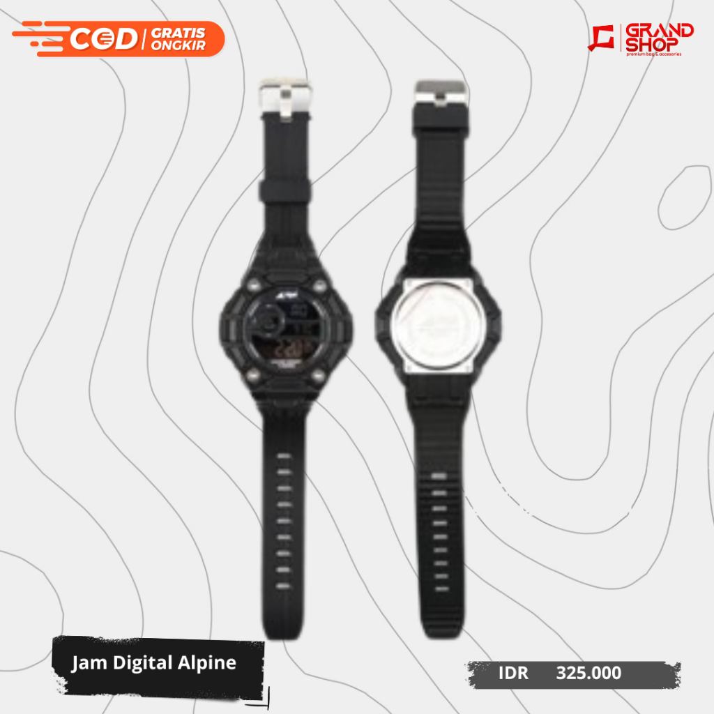 arei outdoorgear Alpine Jam Tangan Digital Pria
