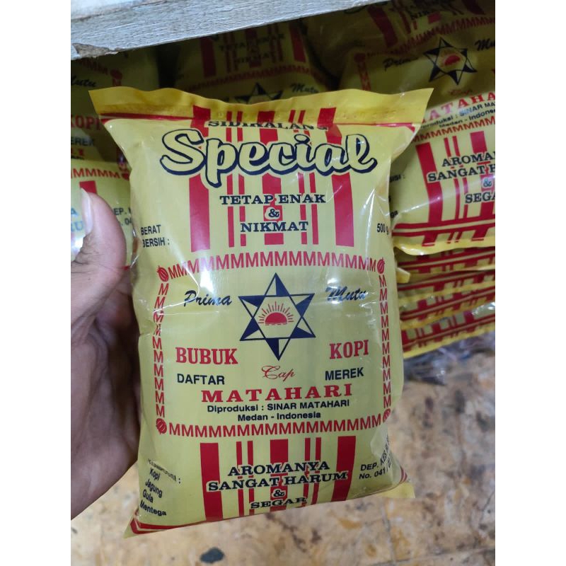 

Kopi Hitam Harum Special Sidikalang Cap MATAHARI 500gr