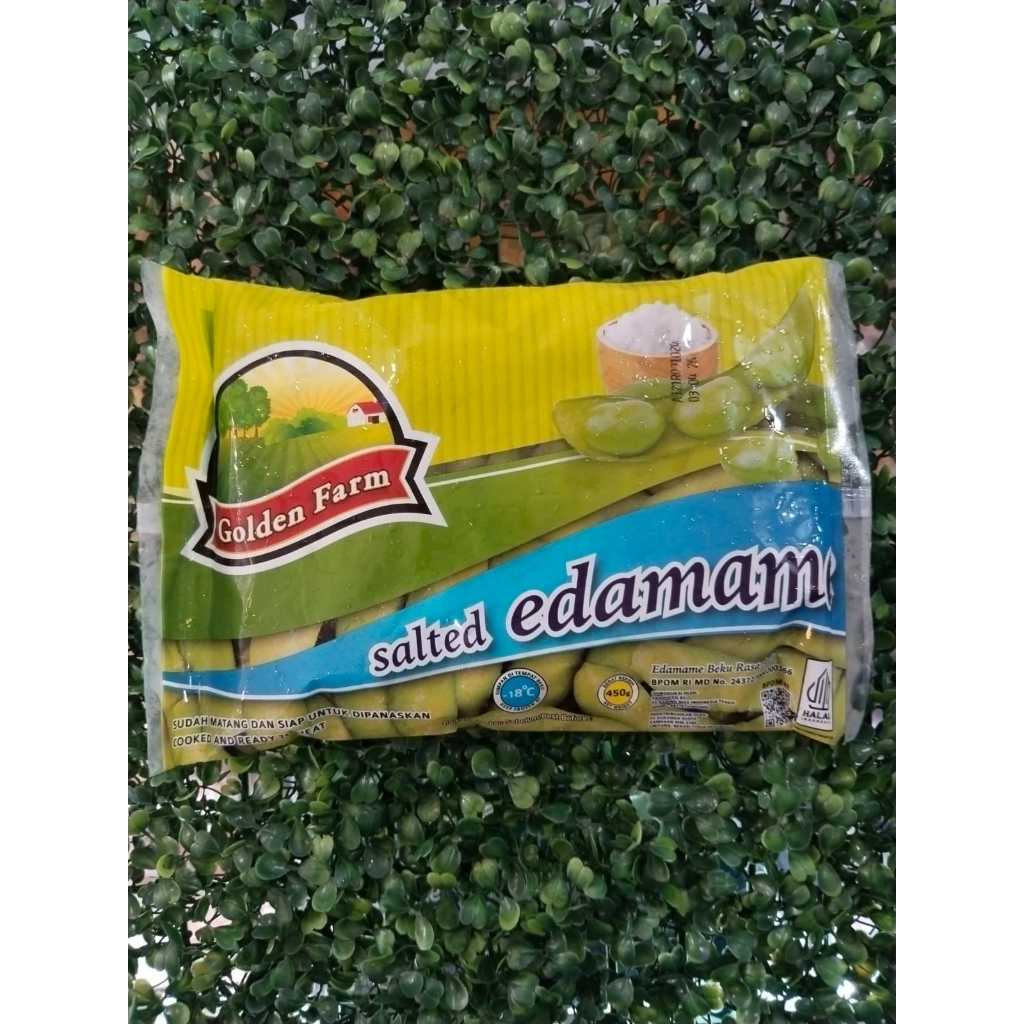 

golden farm edamame original Asli 450gr sumber protein