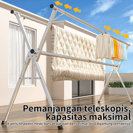 Jemuran Baju Stainless Steel/Jemuran Baju Lipat /Jemuran Baju Lipat Stainless Steel/Jemuran