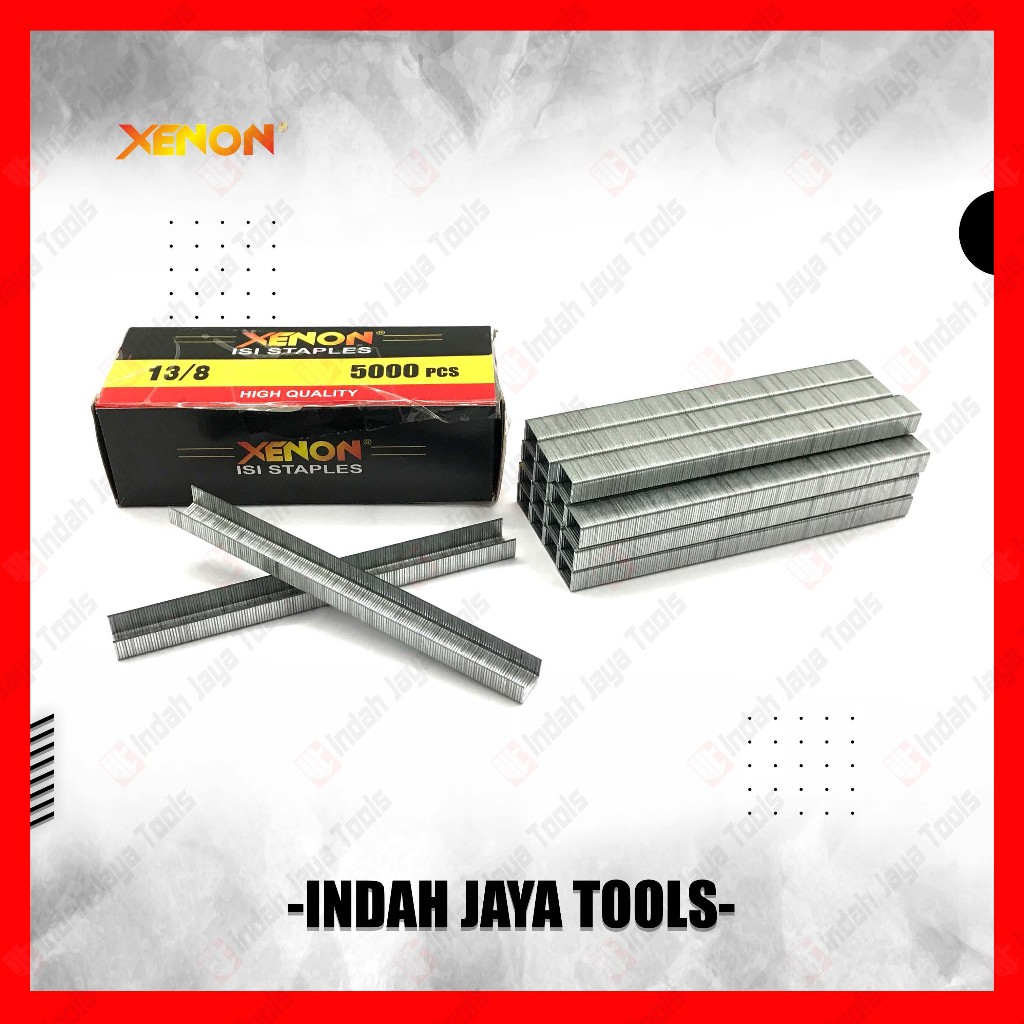 

XENON Isi Staples 13/8 - Refill Air Nailer Gun Paku Tembak Bit Finish Nail