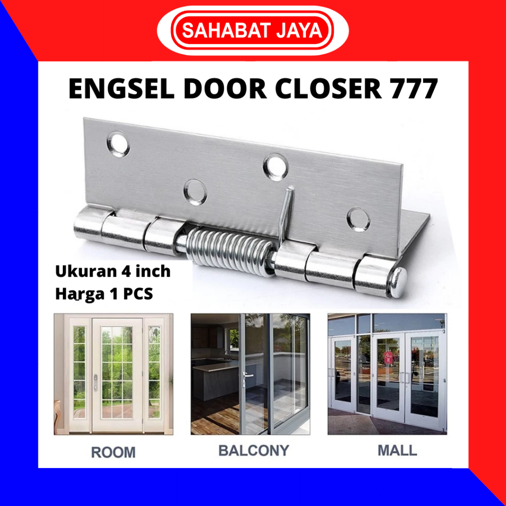 777 Engsel Pintu Otomatis 4 inch Engsel Lemari Door Closer Per Tutup Otomatis