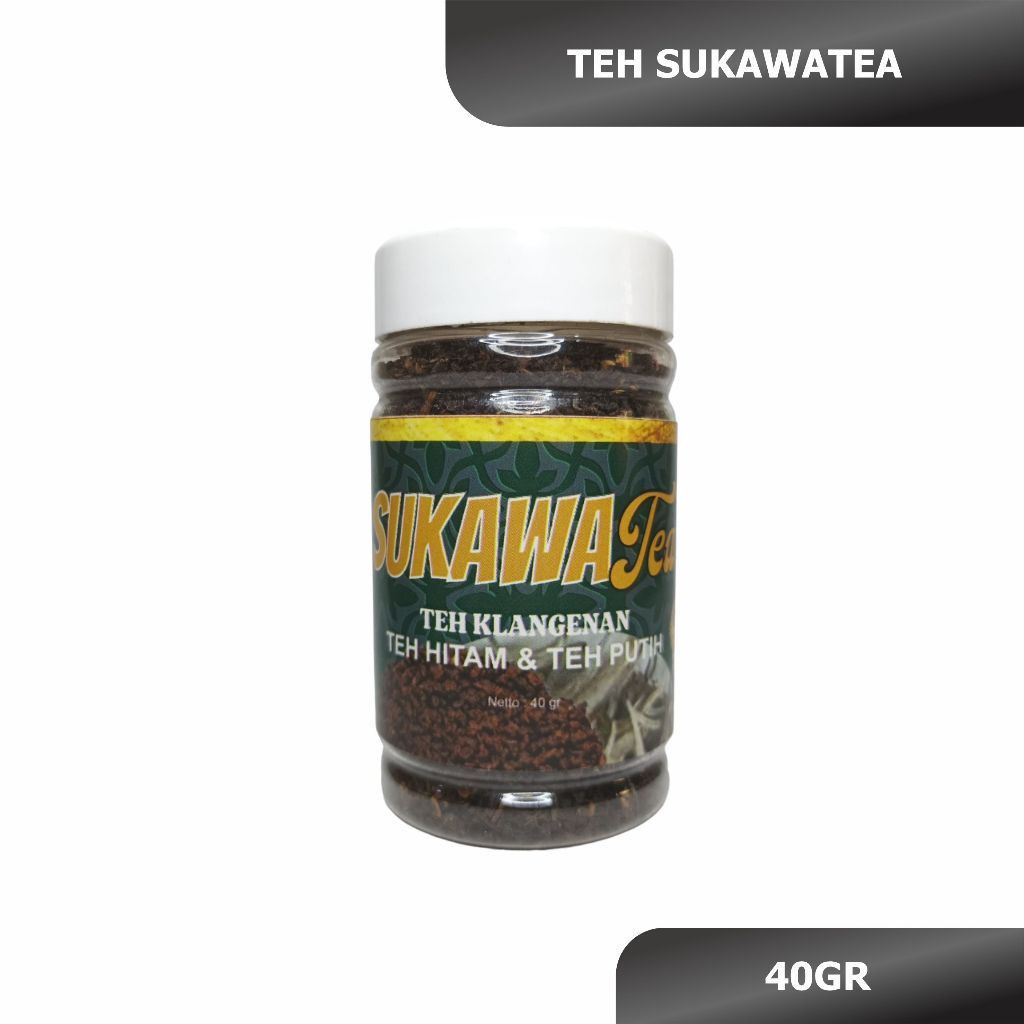 

TEH SUKAWATEA - TEH BERKHASIAT - 40GR ORIGINAL I TEH HITAM SULTAN I TEH HITAM PUTIH