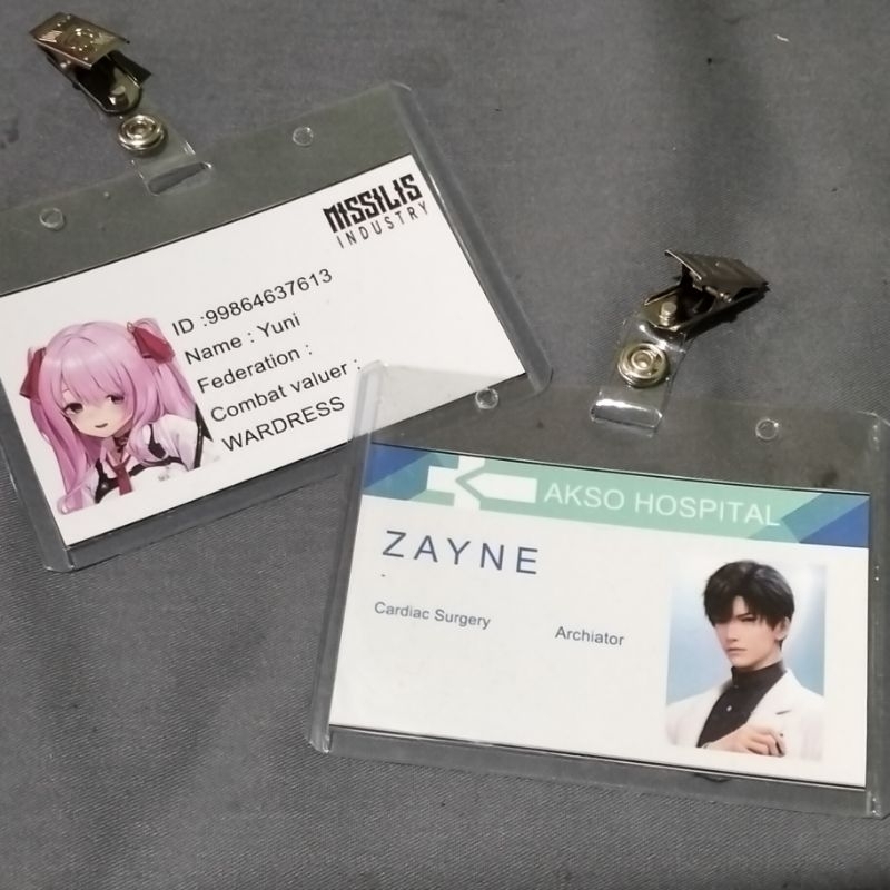 

Tiezea - Ready Name tag / Id card untuk kosplay