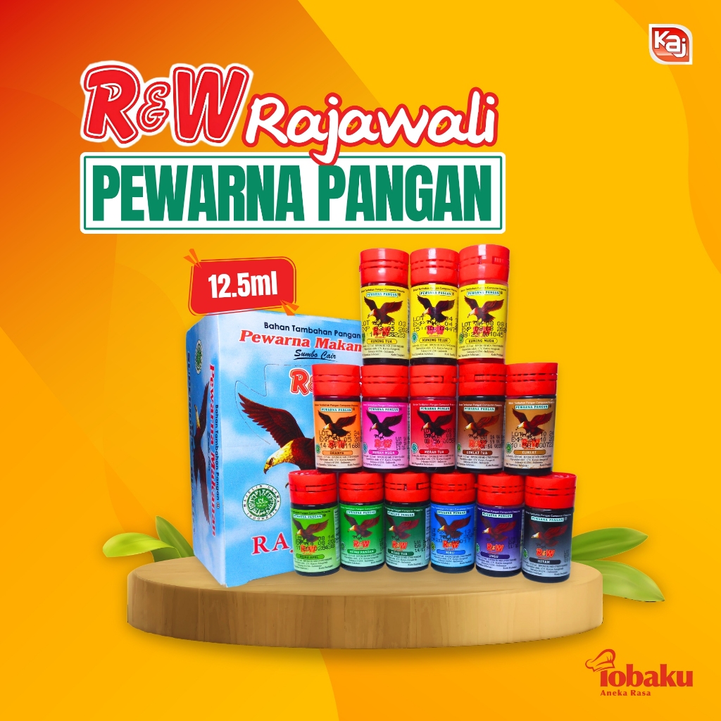 

R&W Rajawali Pewarna Makanan Sumbo Cair Kemasan 12.5ml - Food Colouring _