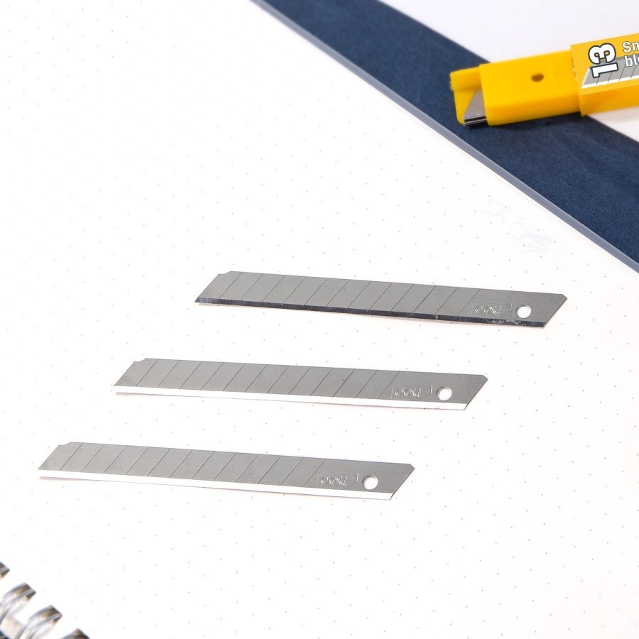 

Deli Isi Ulang Cutter 9mm SK4 10pcs Tajam & Anti Karat EDL-DP092