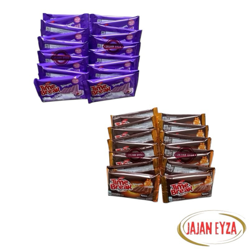 

nabati time break 1pack isi 20pcs / time break cokelat 1000an / richoco nabati wafer / timebreak chocolate wafer cokelat