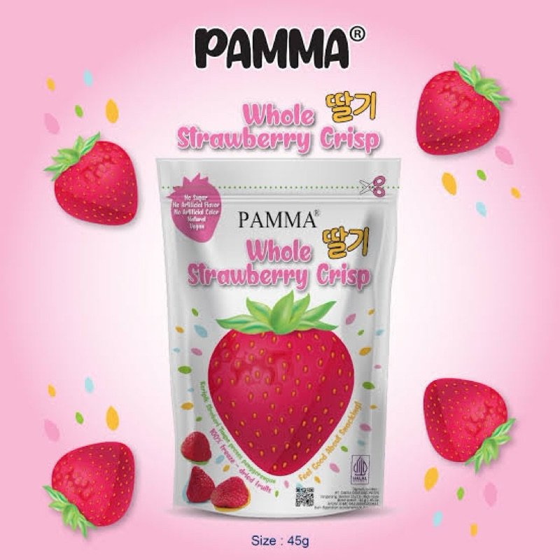 

Ay00! Pamma Mix Vegie Crisp 45g Pamma Mix Fruit Crisp 45g Pamma Whole Strawbery Crisp 45g Keripik