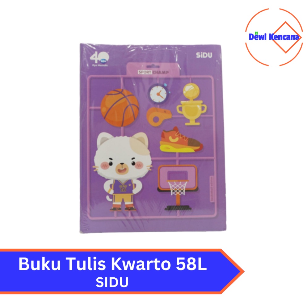 

KODE 7IFEY Buku Tulis Kwarto 58 Lembar SiDU 1 Pak Isi 1 Buku