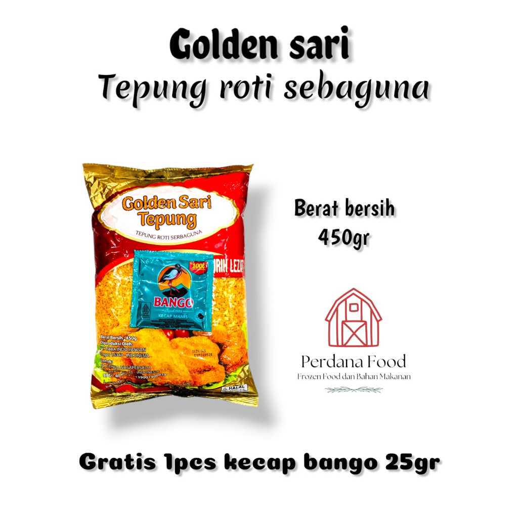 

Golden Sari Tepung Roti 450g | Tepung Roti Panir | BPOM