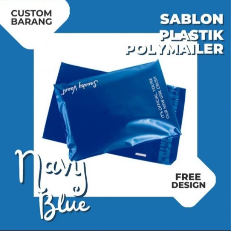 

COSTUM SABLON POLYMAILER PACKING NAVY MATTE PREMIUM