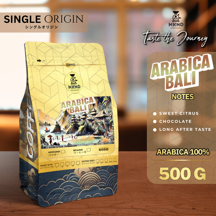 

KOPI ARABIKA BALI KINTAMANI GRADE 1 SINGLE ORIGIN 500 GRAM | MKND COFFEE ROASTERY