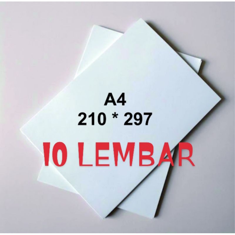 

10 LEMBAR KERTAS HVS A4