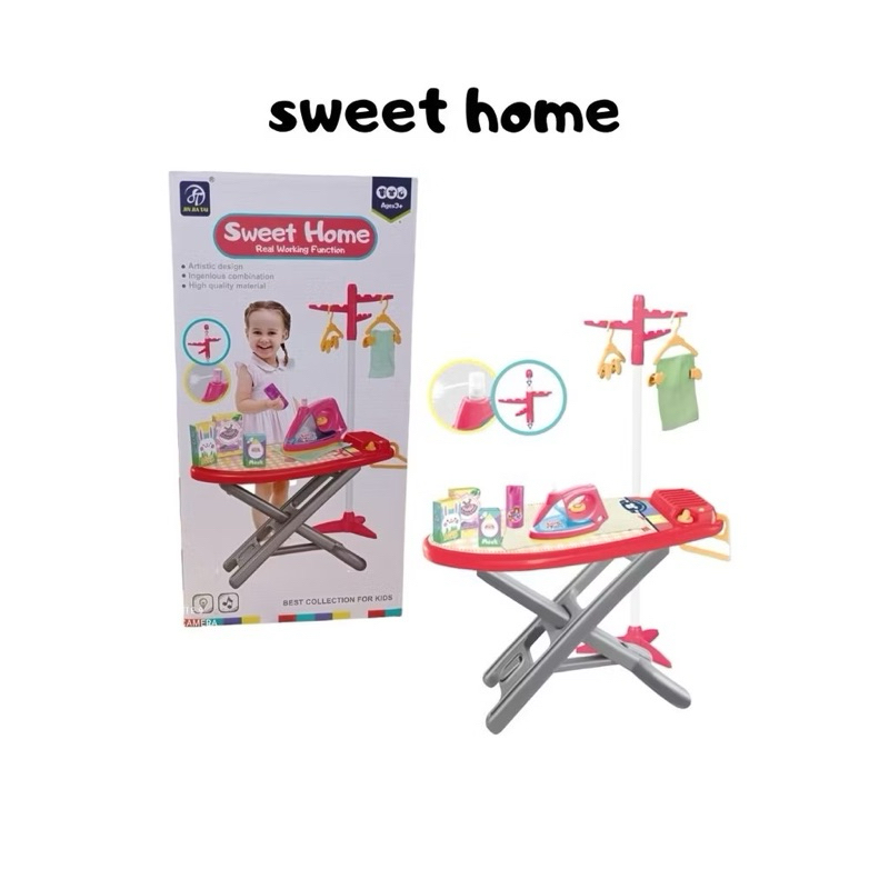 Mainan Anak Perempuan Meja Setrika Besar Sweet Home Set Magical Iron / Mainan Setrika Anak 7928