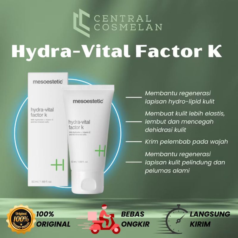 Hydra Vital Faktor K 50ml Krim Pelembab dan Pasangan Untuk Cosmelan 2