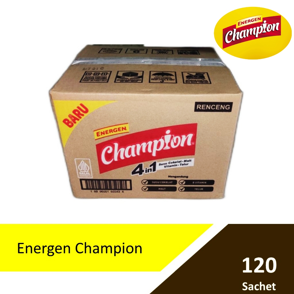 

Energen Champion Susu Coklat 1 Dus Isi 12 Renceng