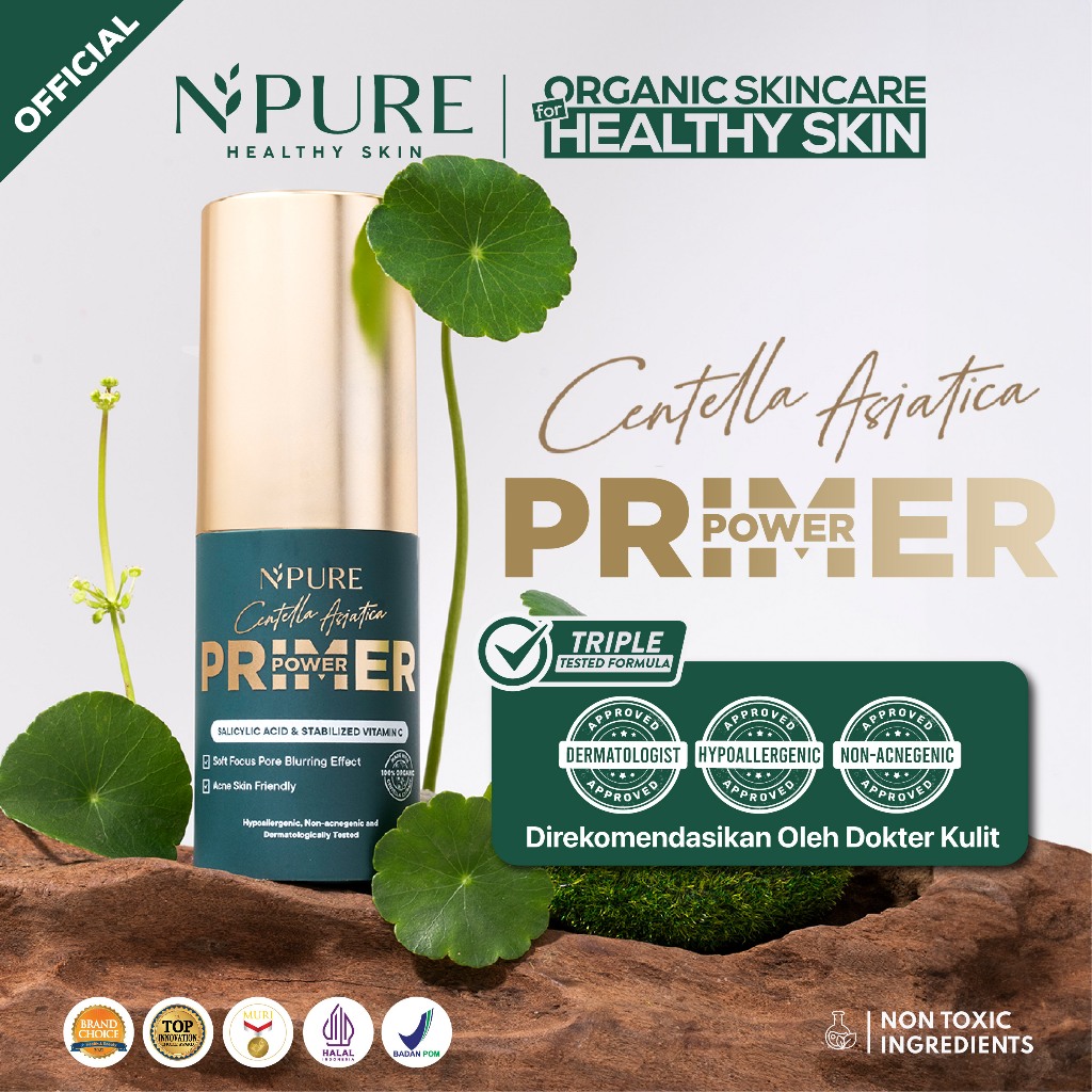 PRIMER BASE MAKEUP - NPURE Centella Asiatica Power Primer / Base Makeup / Blurring effect / Primer K