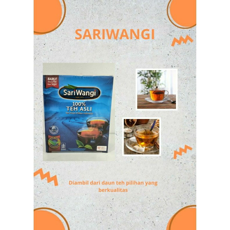 

SariWangi 100% daun teh pilihan 1,8 gr (1 box)