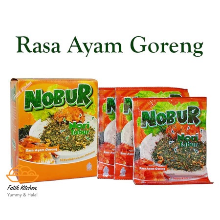 

TOKINORI NOBUR - NORI TABUR 12x4g Rumput Laut Bubuk Sachet perBox isi 12pcs