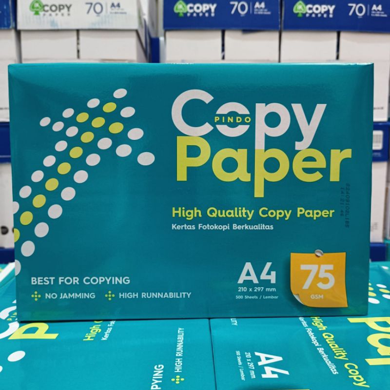 

Promo Kertas HVS A4 75 Gram Copy Paper 1 Rim 500 Lembar