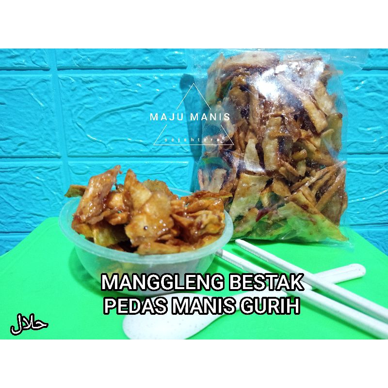 

KERIPIK MANGGLENG/KERIPIK SINGKONG BUMBU BESTAK PEDAS MANIS