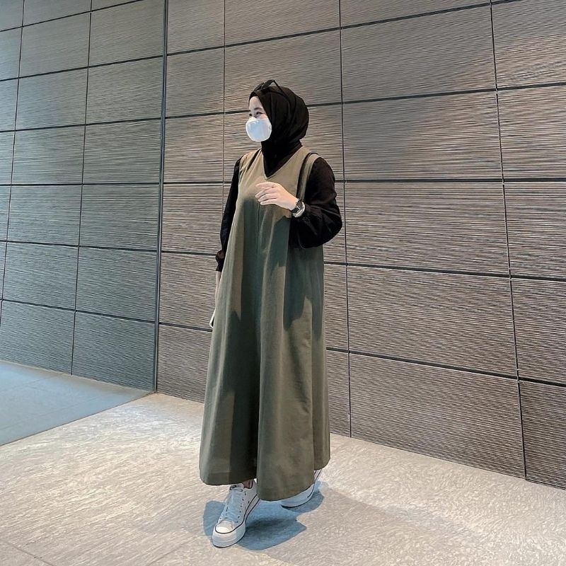 OVERALL fashion muslim remaja outfit kekinian
