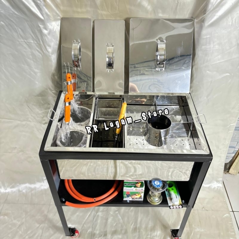 Dandang Bakso malang+ rebusan mie 2 lubang full set