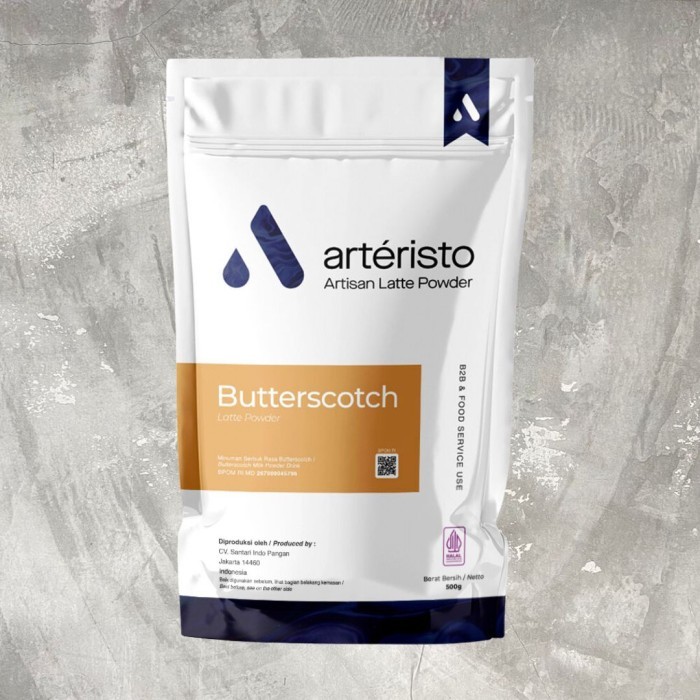 

Arteristo Butterscotch Premium Bubuk Minuman Aneka Rasa 500gr - Tanpa Gula Kekinian Instan