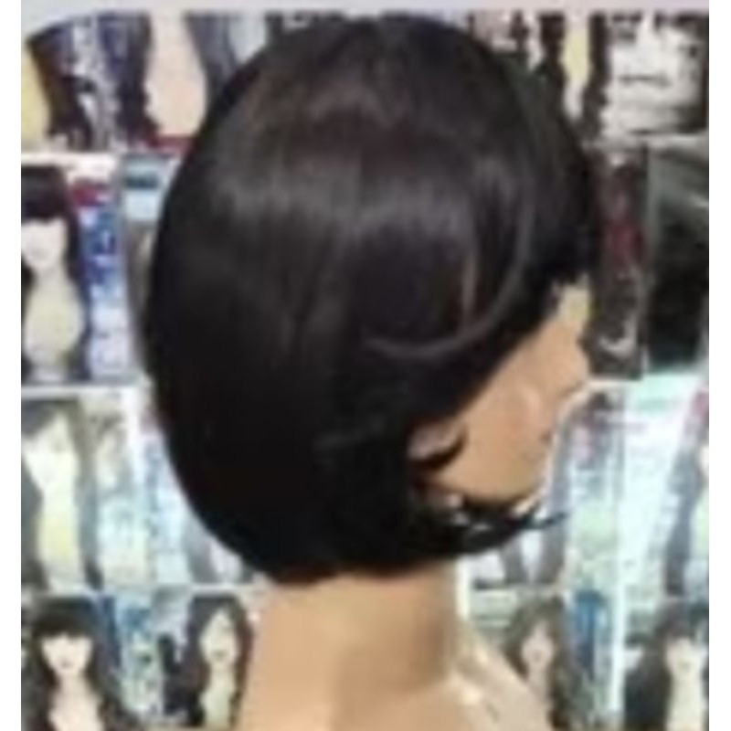 Baru - Rambut palsu (WIG) bob pendek poni samping