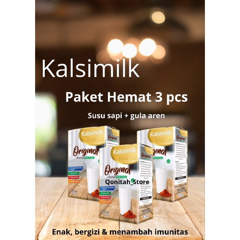 

Paket Hemat 3 pcs Kalsimilk Susu Sapi Penggemuk Badan dengan Gula Aren
