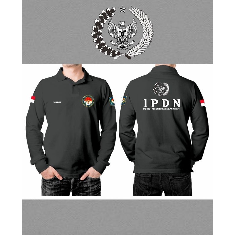 kaos ipdn polo lengan panjang terbaru/kaos ipdn