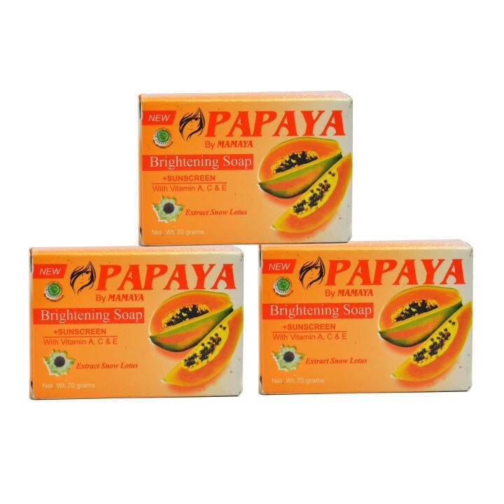 BRIGHTENING SOAP PAPAYA BRIGHTENING SOAP+SUNSCREEN