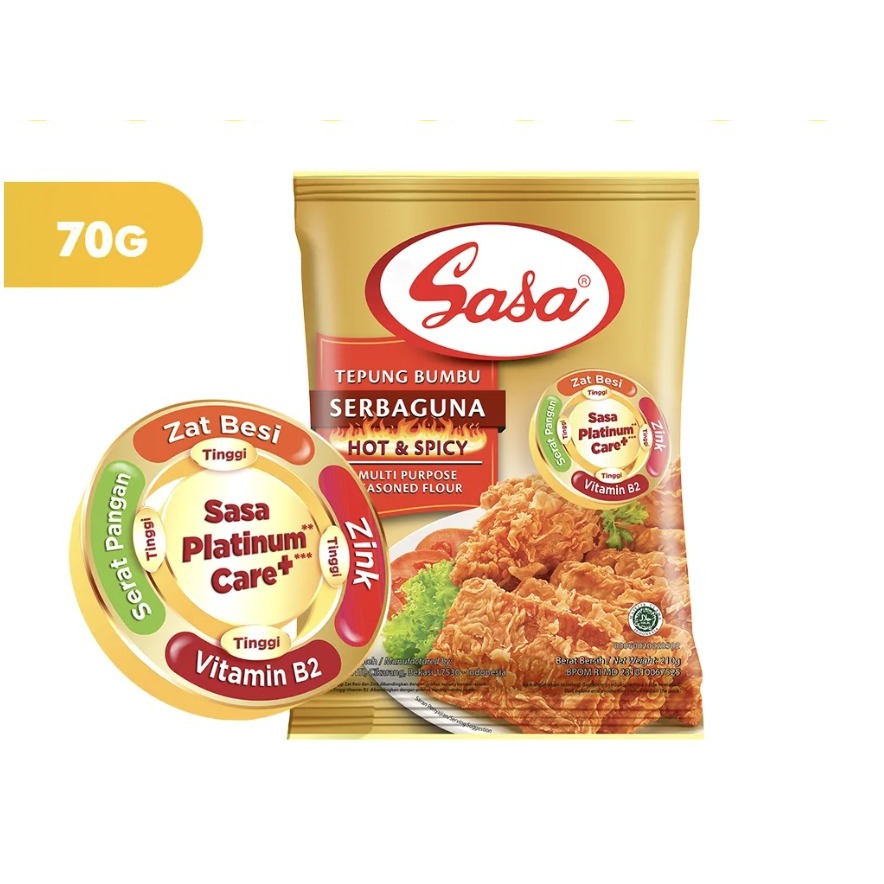 

Tepung bumbu sasa ayam kentucky Hot and Spicy 70gr - 5pcs