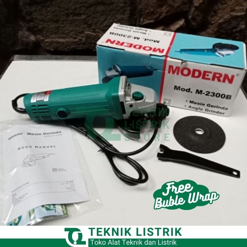MODERN Mesin Gerinda Tangan Modern M-2300B Angle Grinder ORI Kuat & Awet