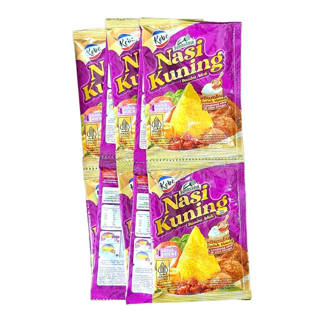 

Kobe Bumbu Aduk Nasi Kuning (1 renceng/10 sachet)