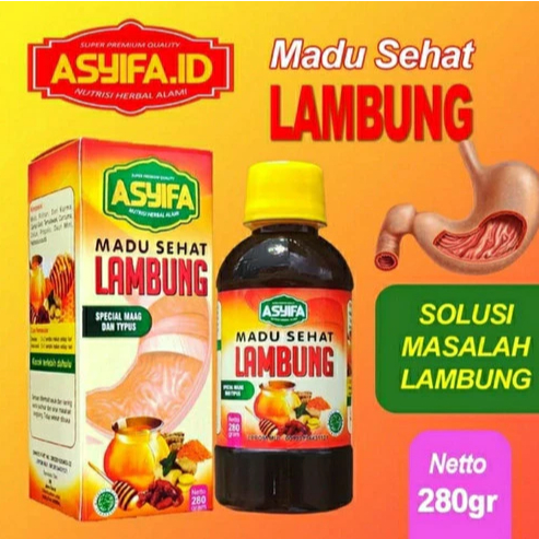 

Madu Sehat Lambung Asyifa Special Maag Dan Typus Netto 280gr