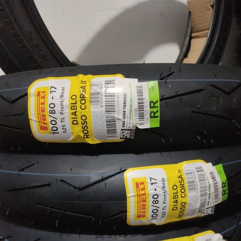 Firelli ban firelli diablo rosso corsa || 2 ukuran 100/80 ring 17 ban tubles