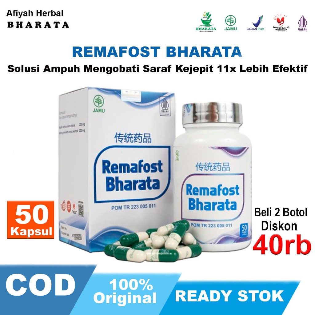 Remafost Bharata Obat Saraf Kejepit Ampuh Original