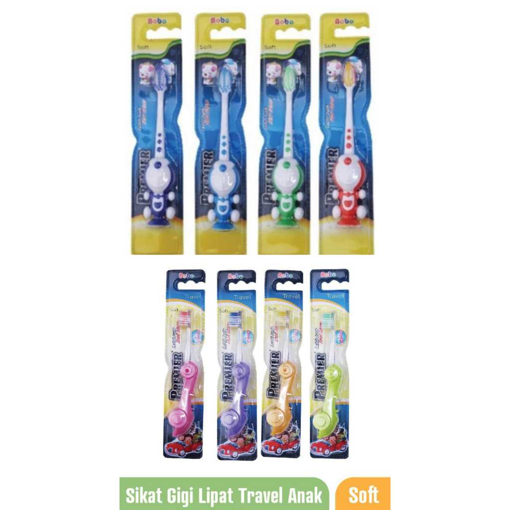 BOBO Sikat Gigi Anak Doraemon#Sikat Gigi Anak Karakter#Premier Bobo Sikat Gigi Lipat Travel Mobil# S