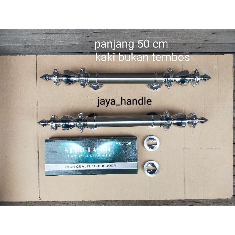 Handle Pintu Rumah Motif Gotri UK 50 Cm Gagang Pintu Rumah Minimalis