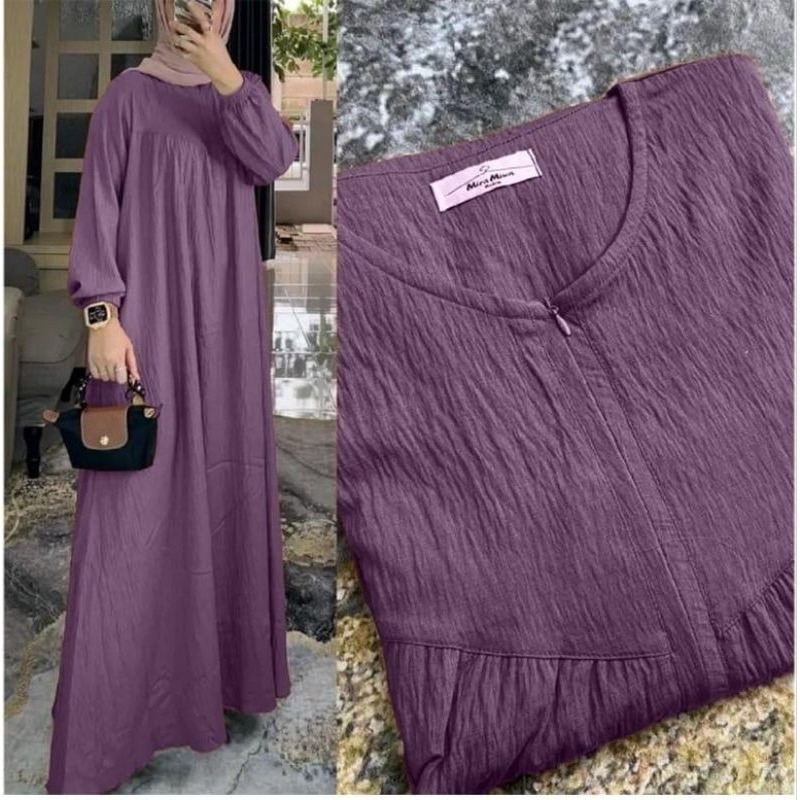 Gamis Mawar Ungu -diera dres // gamis diera //GAMIS KATUN